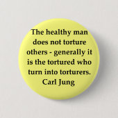 citaat van carl jung ronde button 5,7 cm (Voorkant)