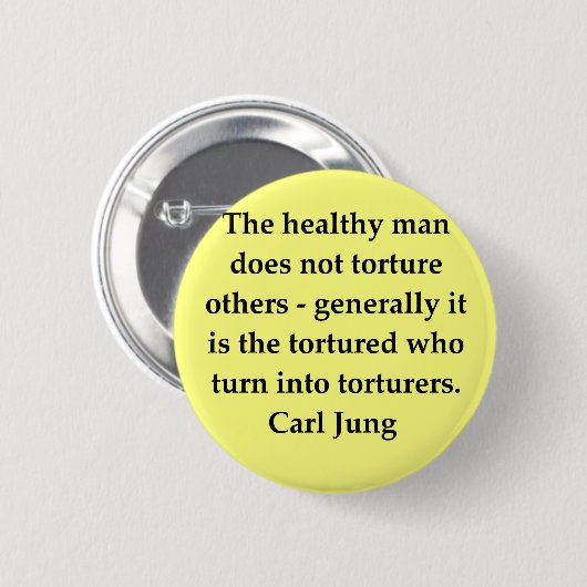 citaat van carl jung ronde button 5,7 cm (Voorkant /achterkant)