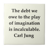 citaat van carl jung tegeltje (Voorkant)