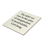 citaat van carl jung tegeltje (Zijkant)