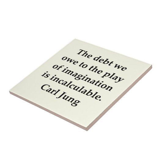citaat van carl jung tegeltje (Zijkant)