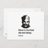 Citaat van Confucius Briefkaart (Voorkant / Achterkant)