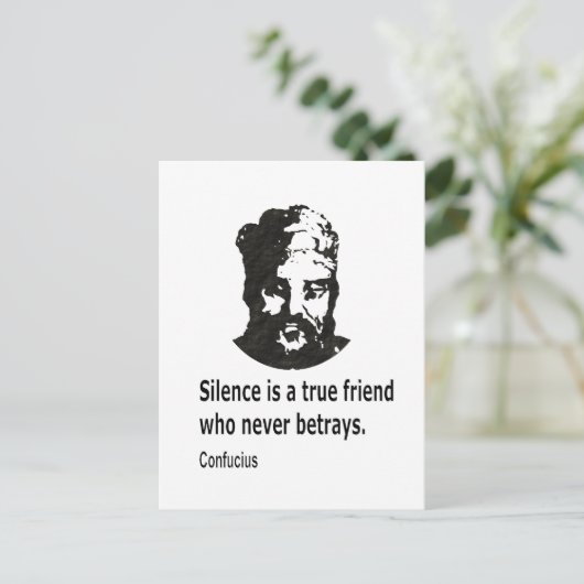 Citaat van Confucius Briefkaart (Staand voorkant)