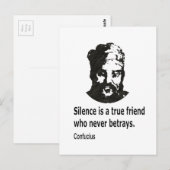 Citaat van Confucius Briefkaart (Voorkant / Achterkant)