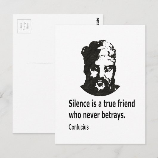 Citaat van Confucius Briefkaart (Voorkant / Achterkant)