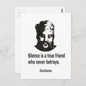 Citaat van Confucius Briefkaart (Voorkant / Achterkant)