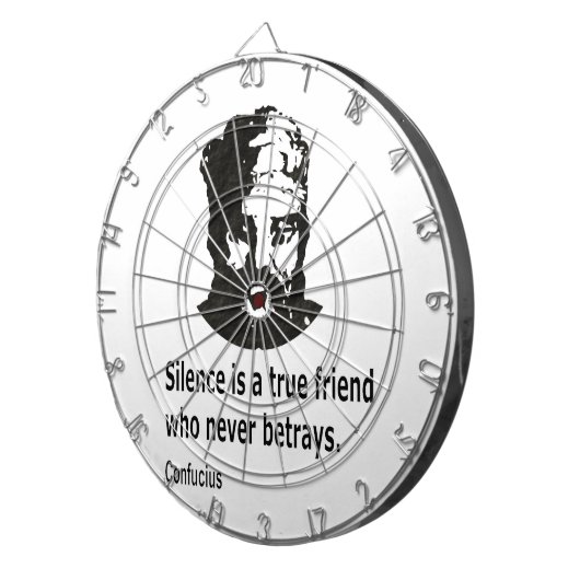 Citaat van Confucius Dartbord (Voorkant Rechts)