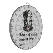 Citaat van Confucius Dartbord (Voorkant Links)