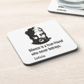 Citaat van Confucius Drankjes Onderzetter (Linkerzijde)