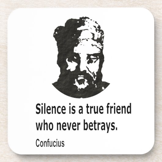 Citaat van Confucius Drankjes Onderzetter (Voorkant)