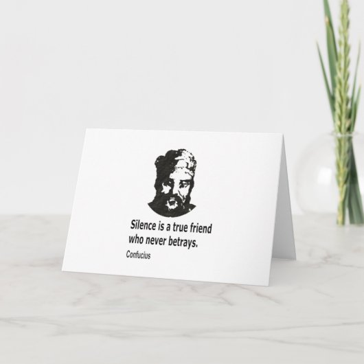 Citaat van Confucius Kaart (Voorkant)