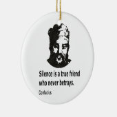 Citaat van Confucius Keramisch Ornament (Rechts)