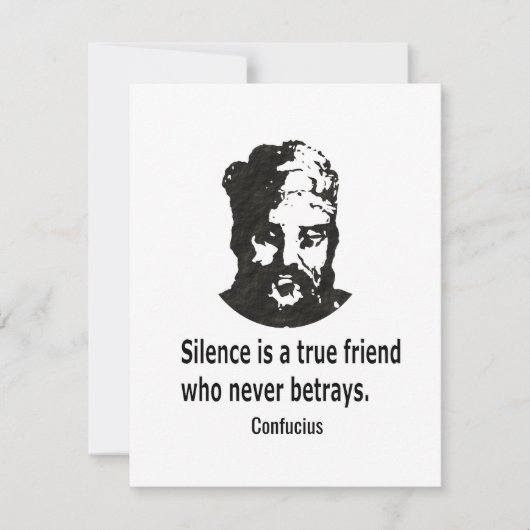 Citaat van Confucius Notitiekaartje (Voorkant)