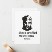 Citaat van Confucius Notitiekaartje (Voorkant / Achterkant in situ)