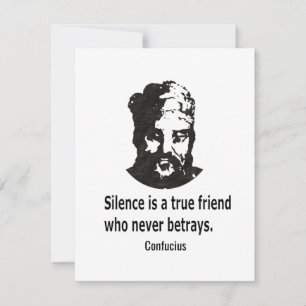 Citaat van Confucius Notitiekaartje