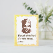 Citaat van Confucius Old Torn Paper Texture Briefkaart (Staand voorkant)