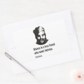 Citaat van Confucius Rechthoekige Sticker (Envelop)
