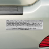 citaat van de bank Thomas Jefferson Bumpersticker (Op auto)