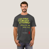 Citaat van de dag cadeau t-shirt (Voorkant volledig)