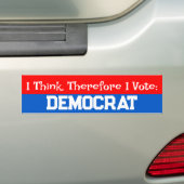 citaat van de democraat bumpersticker (Op auto)