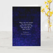 Citaat van de Liefde van William Shakespeare het Kaart (Gele Bloem)