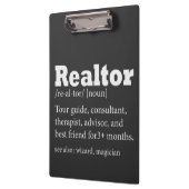 Citaat van de Realtor Funny Quote van de Real Esta Klembord (Links)