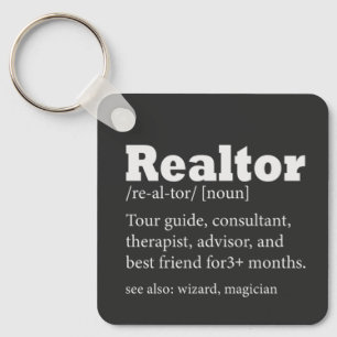 Citaat van de Realtor Funny Quote van de Real Esta Sleutelhanger