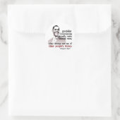 citaat van de socialist Thatcher Ronde Sticker (Tas)