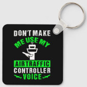 Citaat van de Steenkracht van de Luchtverkeersleid Sleutelhanger (Achterkant)