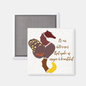 citaat van de zeepaardvlinder magneet (Voorkant / Achterkant)