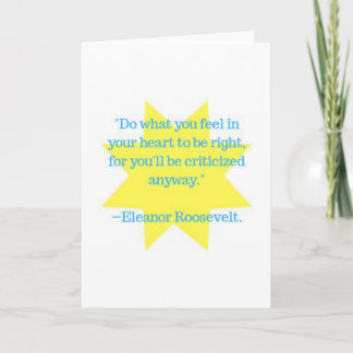 citaat van Eleanor Roosevelt Kaart