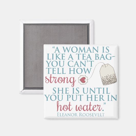 citaat van Eleanor Roosevelt Magneet (Voorkant / Achterkant)