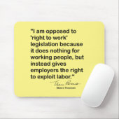 citaat van Eleanor Roosevelt Muismat (Met muis)