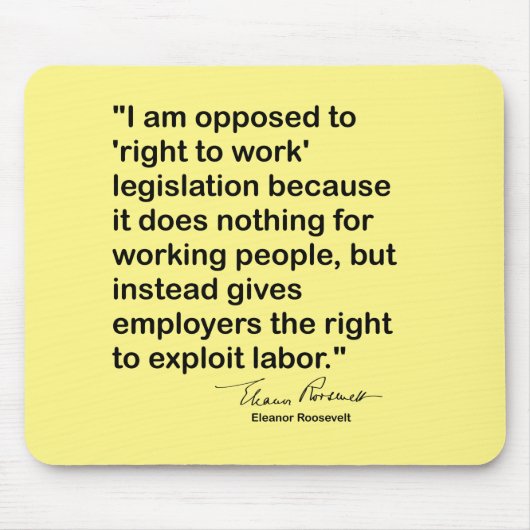 citaat van Eleanor Roosevelt Muismat (Voorkant)