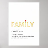 Citaat van FAMILY-minimalistisch wit goud Folie Afdrukken (Voorkant)