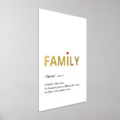 Citaat van FAMILY-minimalistisch wit goud Folie Afdrukken (Laagn)