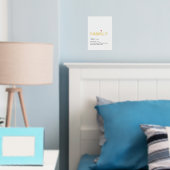 Citaat van FAMILY-minimalistisch wit goud Folie Afdrukken (Insitu (Slaapkamer))