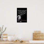 Citaat van Frederick Douglass over de grenzen van  Poster (Keuken)