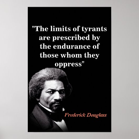 Citaat van Frederick Douglass over de grenzen van Poster (Voorkant)