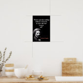 Citaat van Frederick Douglass over Macht Poster (Keuken)