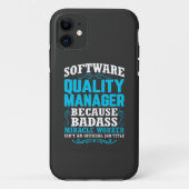 Citaat van Funny Software Quality Manager Case-Mate iPhone Case (Achterkant)