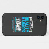 Citaat van Funny Software Quality Manager Case-Mate iPhone Case (Achterkant (horizontaal))