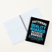 Citaat van Funny Software Quality Manager Notitieboek (Binnen)