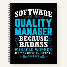 Citaat van Funny Software Quality Manager Notitieboek
