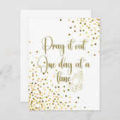 citaat van gebedsbevestiging informatiekaartje (Voorkant / Achterkant)