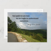 Citaat van Henry David Thoreau over begrip. Briefkaart (Voorkant / Achterkant)