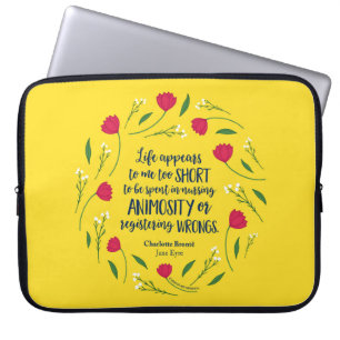 Citaat van het Boek van het Leven van Charlotte Laptop Sleeve