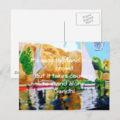 Citaat van het Citaat van Gandhi het Inspirerend Briefkaart (Voorkant / Achterkant)