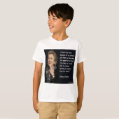 Citaat van Hillary Clinton "My Parents & Education T-shirt (Voorkant volledig)