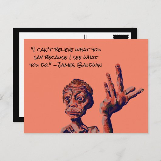 citaat van james baldwin briefkaart (Voorkant / Achterkant)